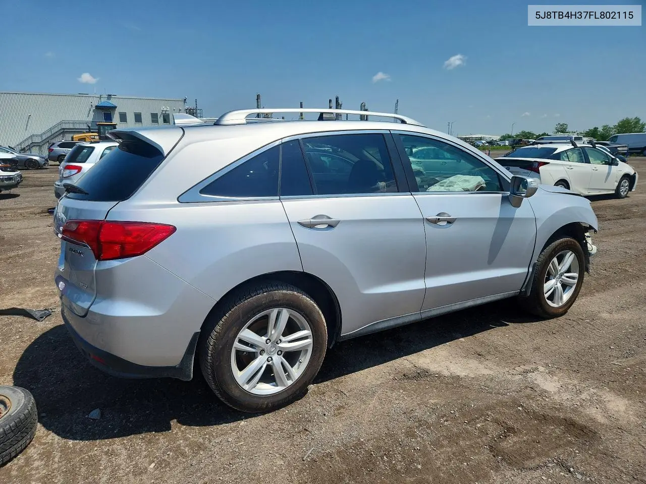 2015 Acura Rdx VIN: 5J8TB4H37FL802115 Lot: 60292186