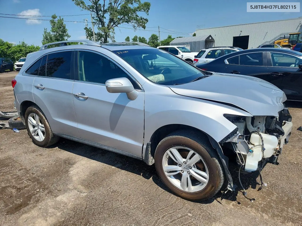 2015 Acura Rdx VIN: 5J8TB4H37FL802115 Lot: 60292186