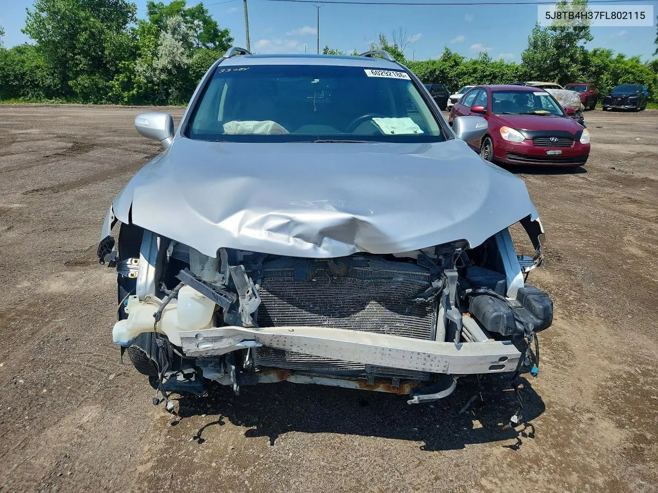 2015 Acura Rdx VIN: 5J8TB4H37FL802115 Lot: 60292186