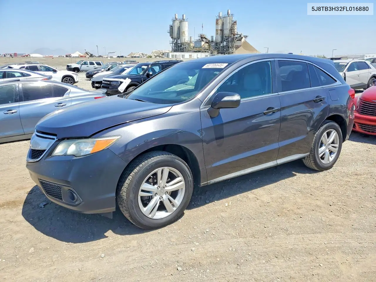 2015 Acura Rdx VIN: 5J8TB3H32FL016880 Lot: 60706646