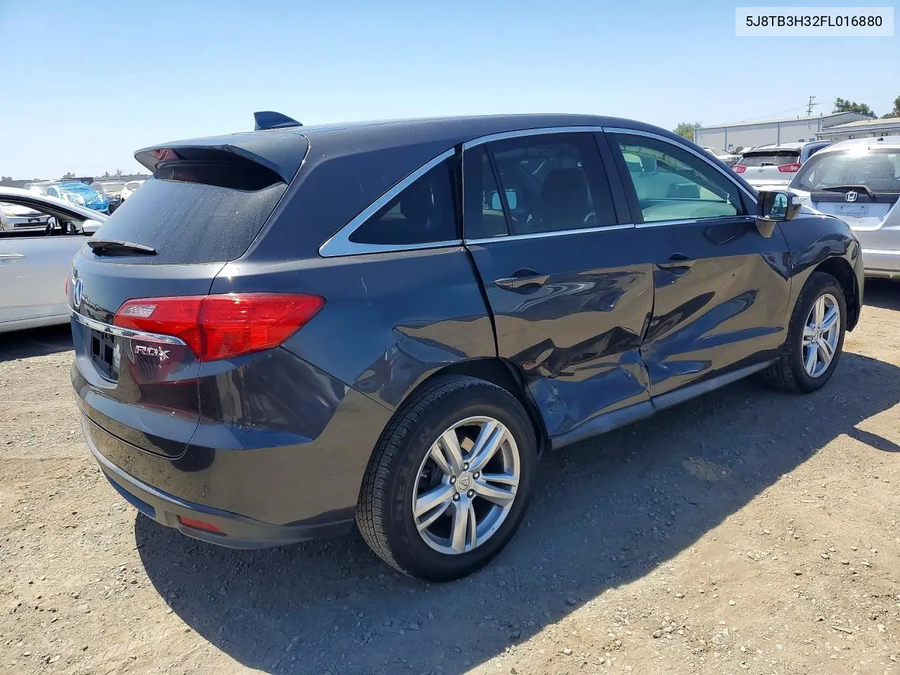 2015 Acura Rdx VIN: 5J8TB3H32FL016880 Lot: 60706646