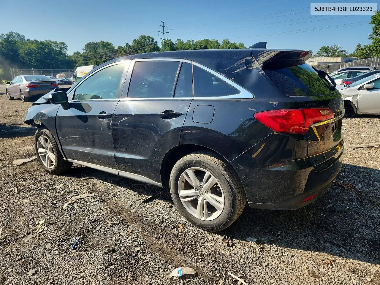 2015 Acura Rdx VIN: 5J8TB4H38FL023323 Lot: 60836546