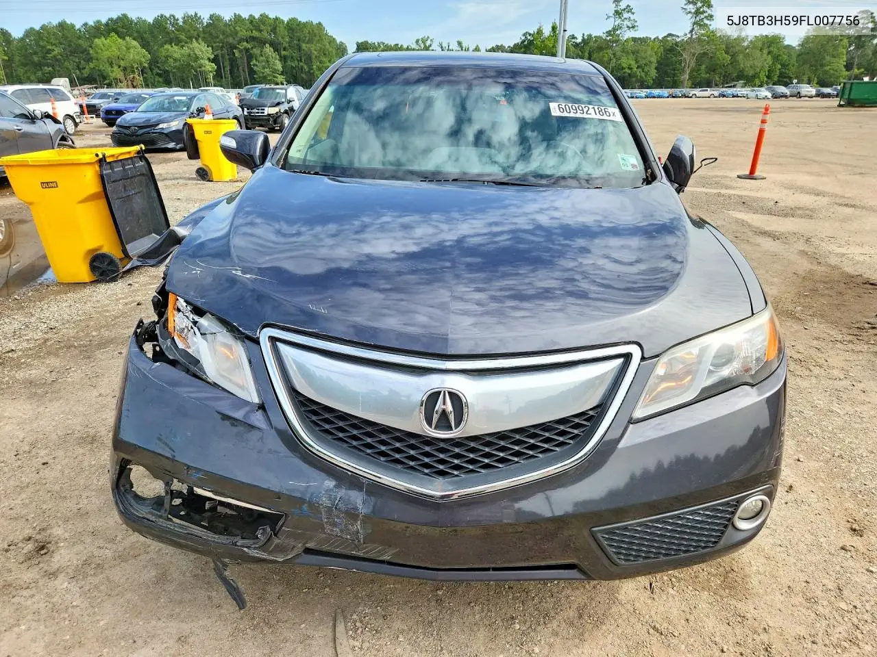 2015 Acura Rdx Technology VIN: 5J8TB3H59FL007756 Lot: 60992186