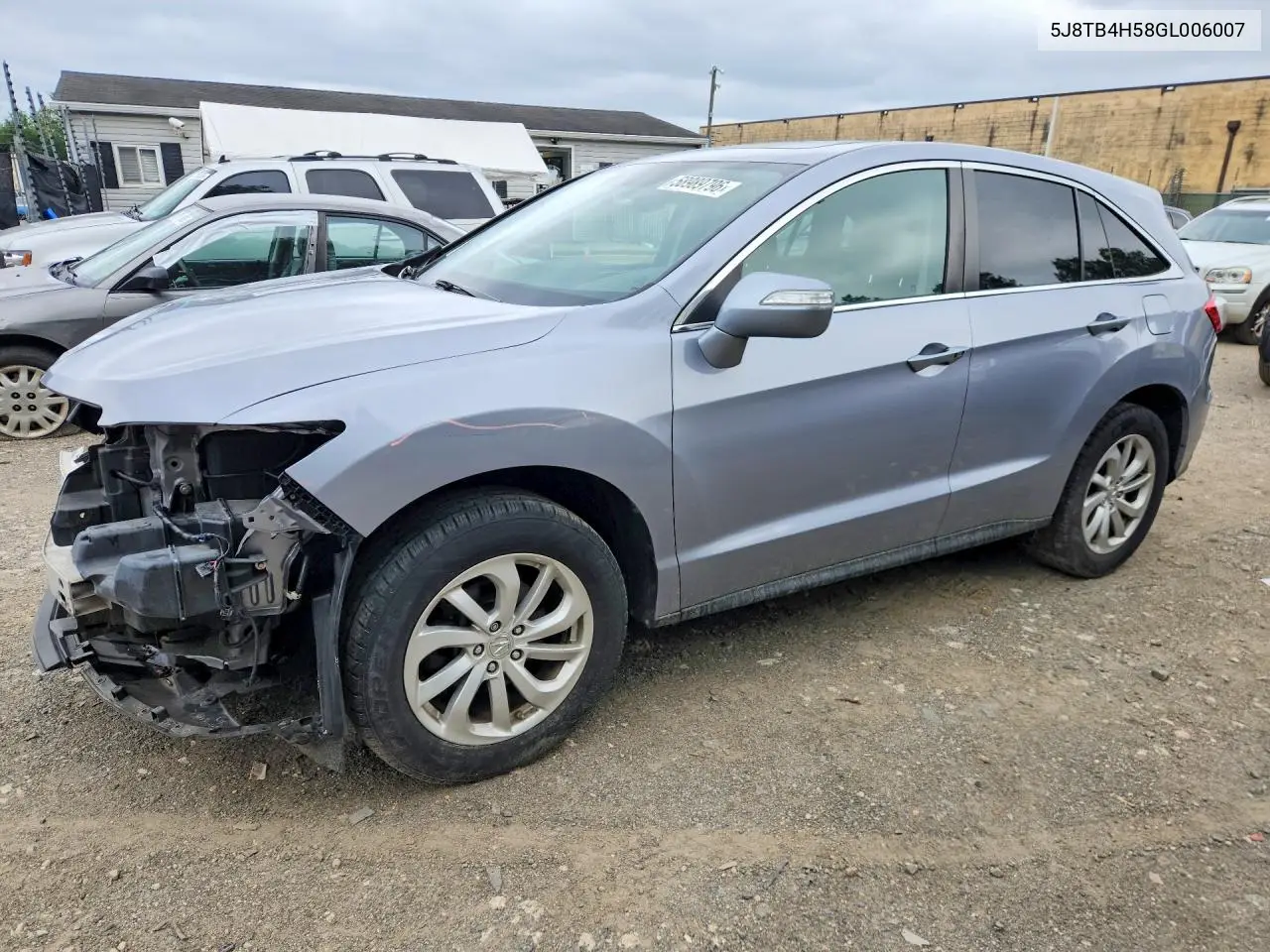 2016 Acura Rdx Technology VIN: 5J8TB4H58GL006007 Lot: 58989796