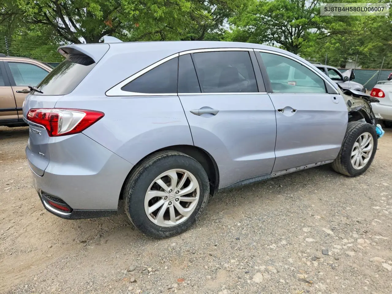 2016 Acura Rdx Technology VIN: 5J8TB4H58GL006007 Lot: 58989796