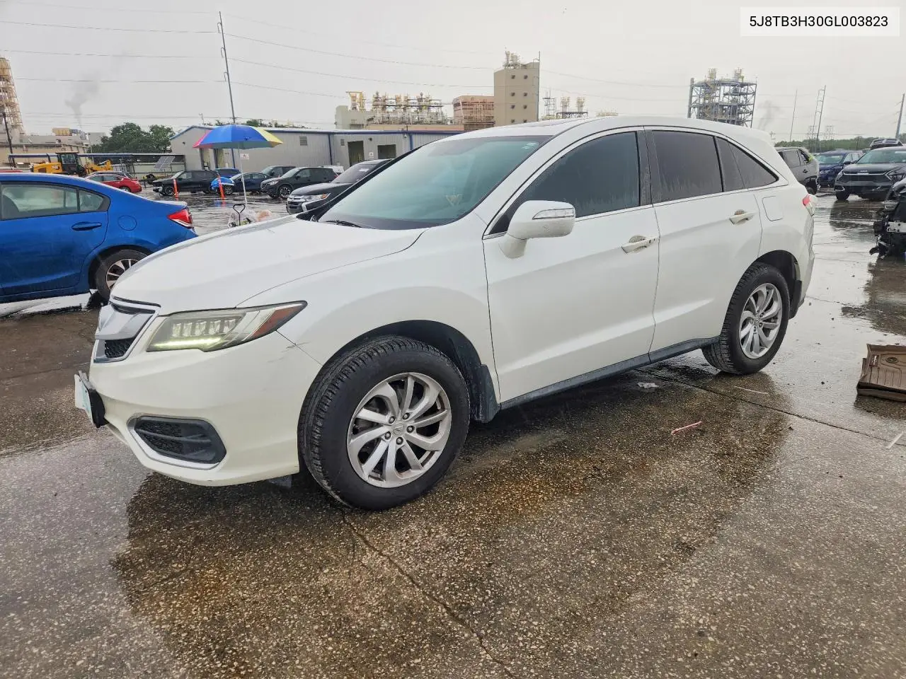 2016 Acura Rdx VIN: 5J8TB3H30GL003823 Lot: 59550626
