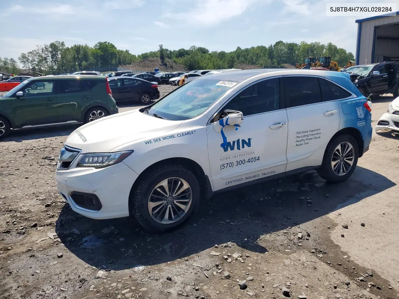 2016 Acura Rdx Advance VIN: 5J8TB4H7XGL028284 Lot: 59842576
