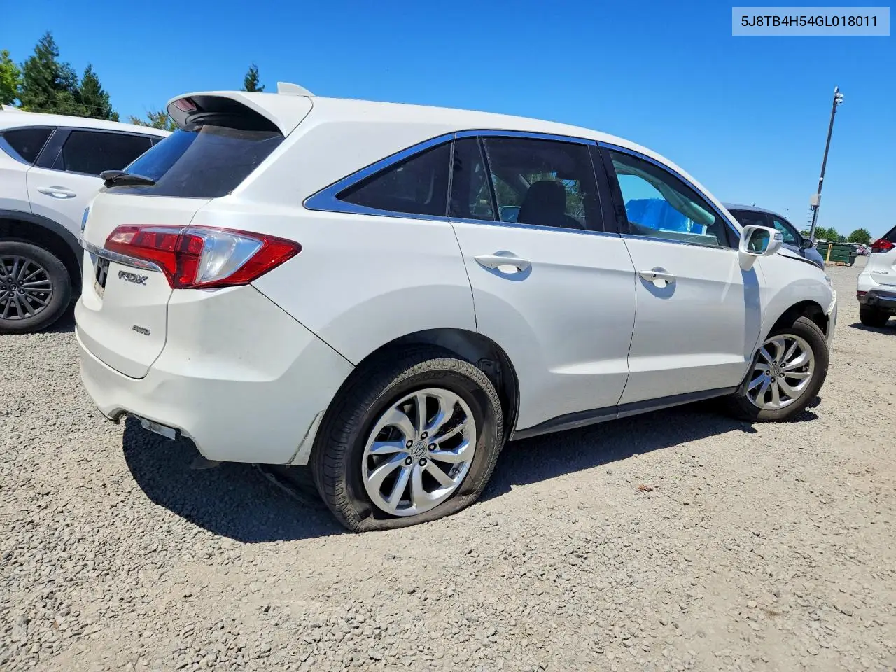 2016 Acura Rdx Technology VIN: 5J8TB4H54GL018011 Lot: 60024756