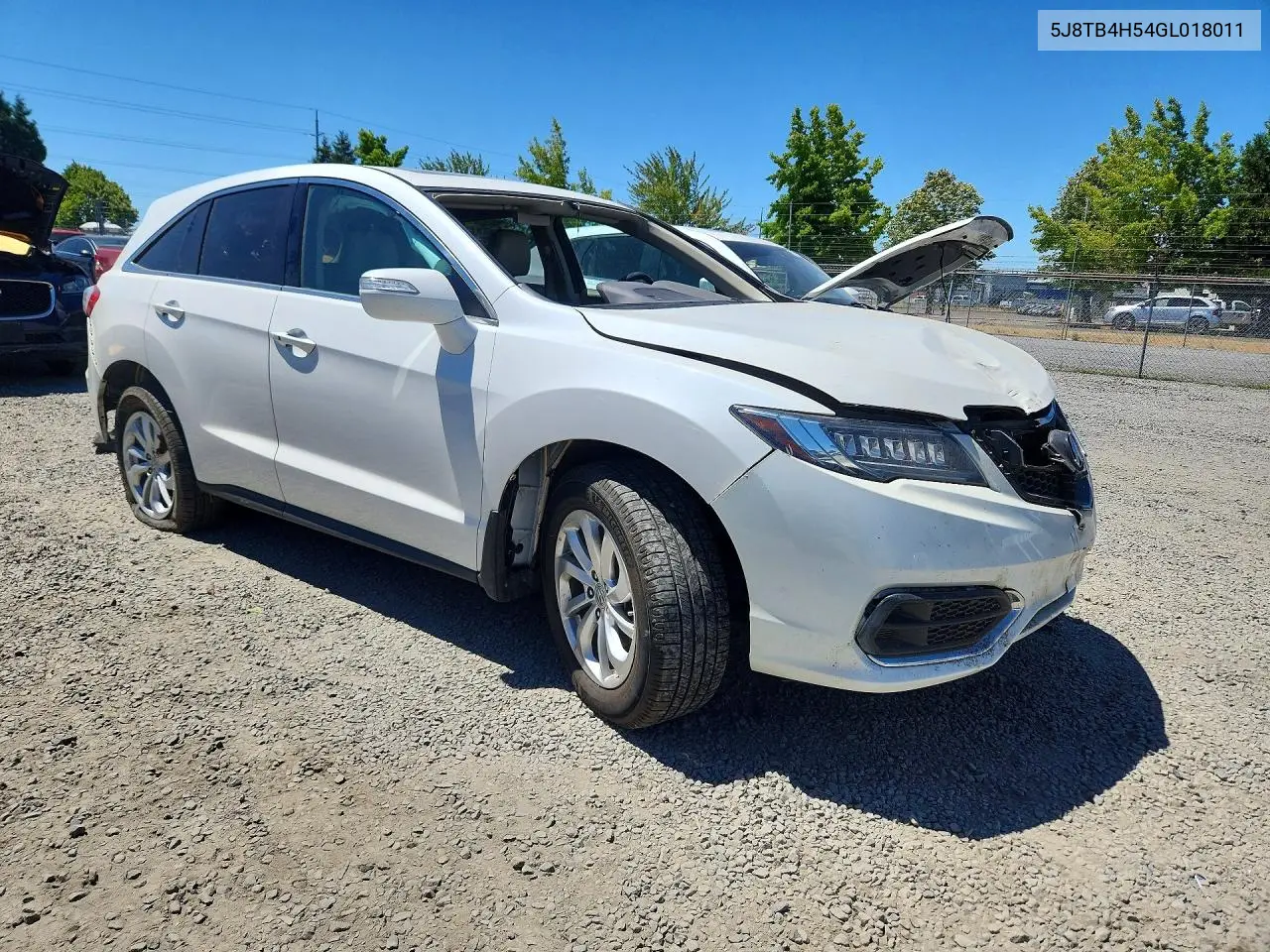2016 Acura Rdx Technology VIN: 5J8TB4H54GL018011 Lot: 60024756
