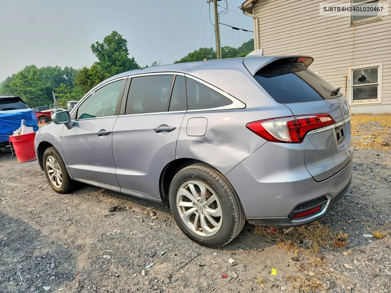 2016 Acura Rdx VIN: 5J8TB4H34GL020467 Lot: 61415496