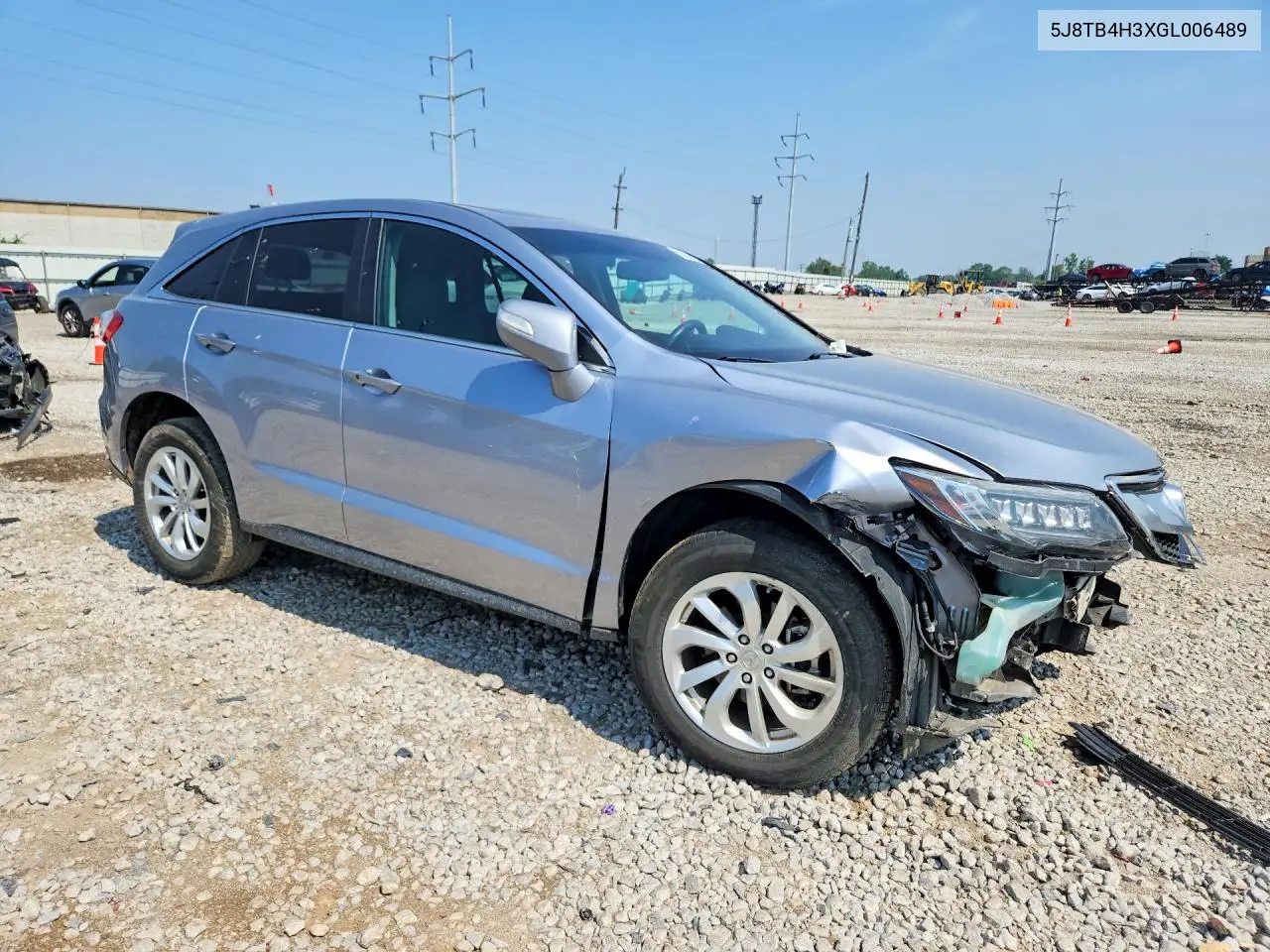 2016 Acura Rdx VIN: 5J8TB4H3XGL006489 Lot: 61554426