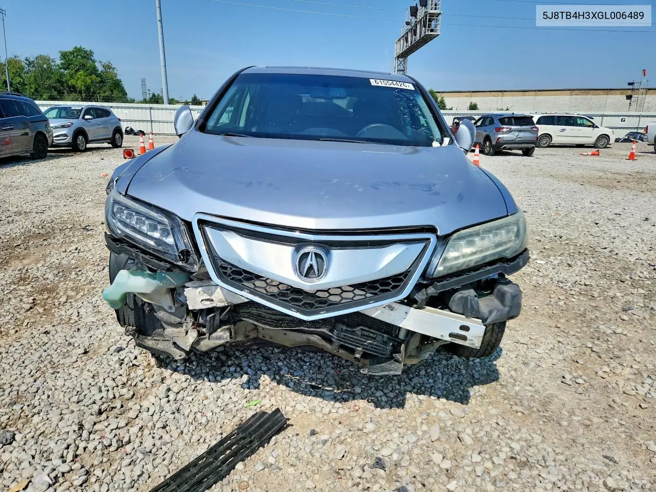 2016 Acura Rdx VIN: 5J8TB4H3XGL006489 Lot: 61554426