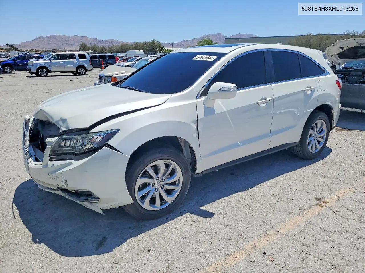2017 Acura Rdx VIN: 5J8TB4H3XHL013265 Lot: 54926646