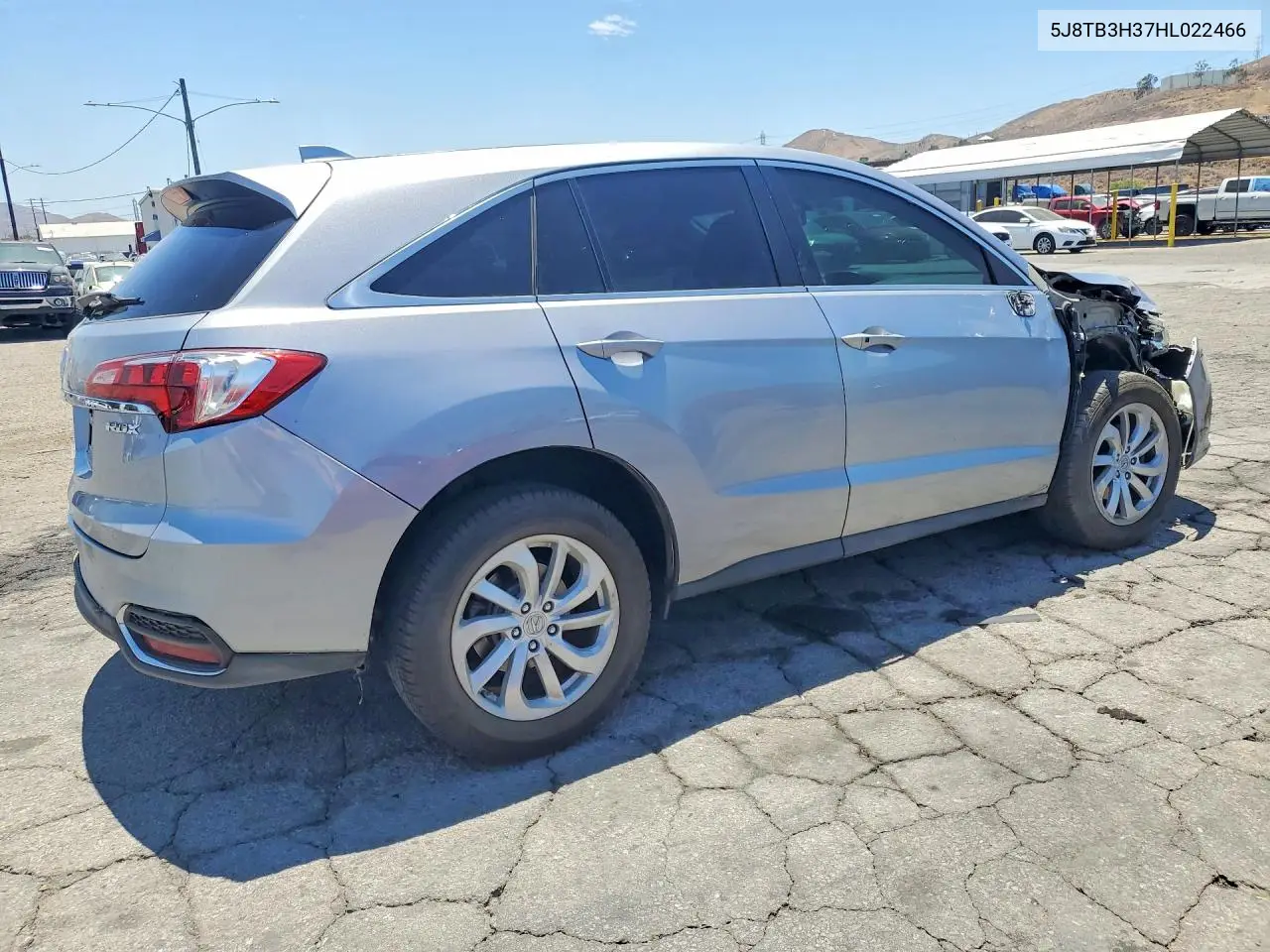 2017 Acura Rdx VIN: 5J8TB3H37HL022466 Lot: 57527246