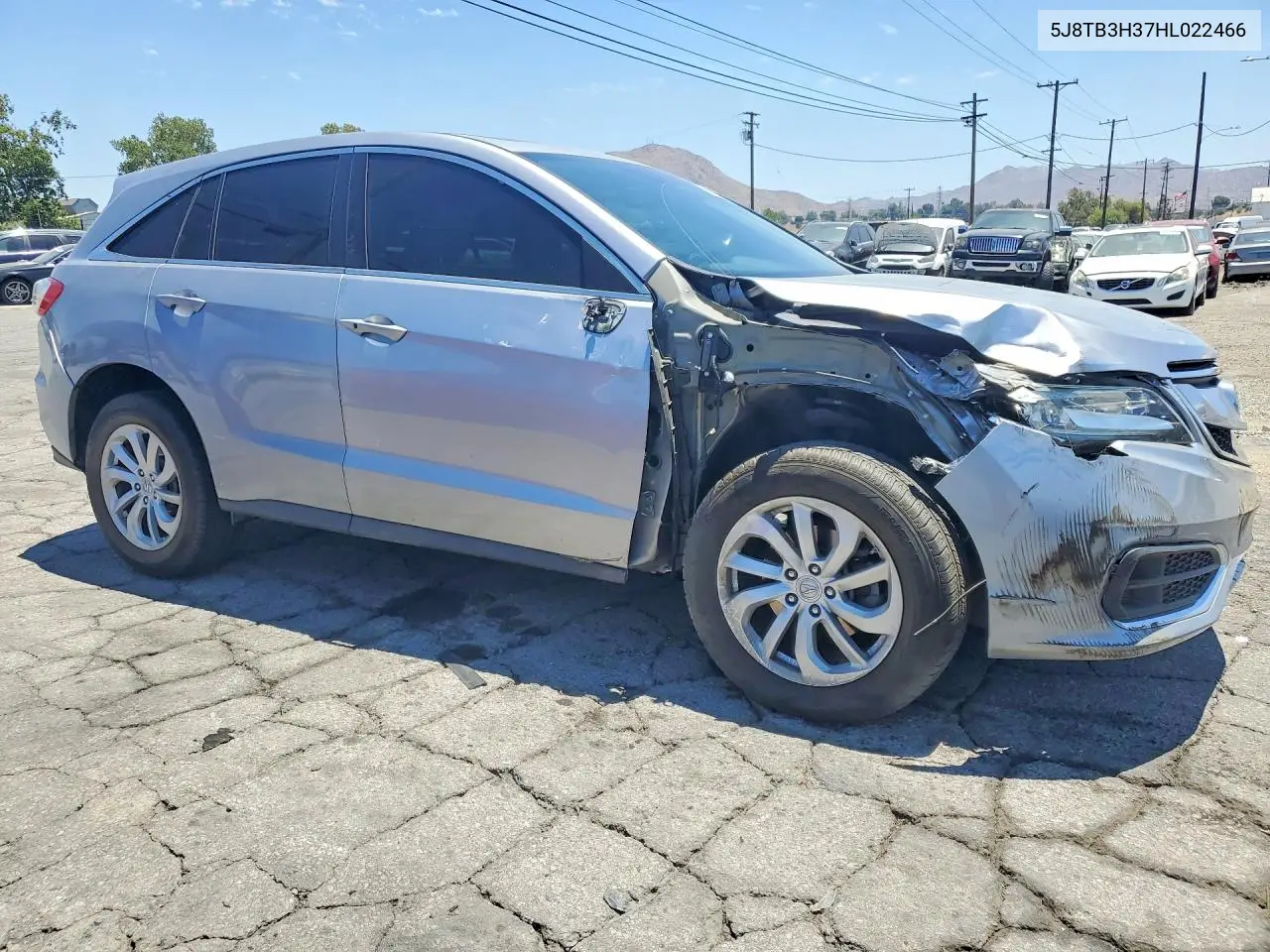 2017 Acura Rdx VIN: 5J8TB3H37HL022466 Lot: 57527246