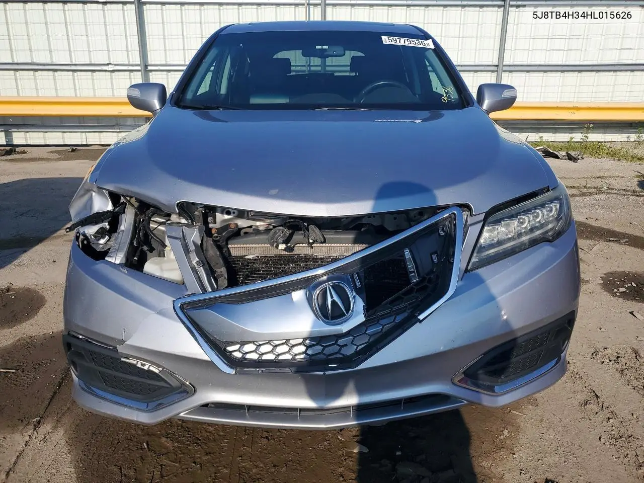 2017 Acura Rdx VIN: 5J8TB4H34HL015626 Lot: 59779536