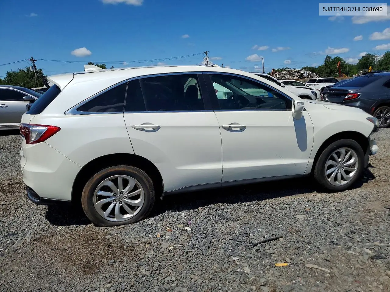 2017 Acura Rdx VIN: 5J8TB4H37HL038690 Lot: 60063816
