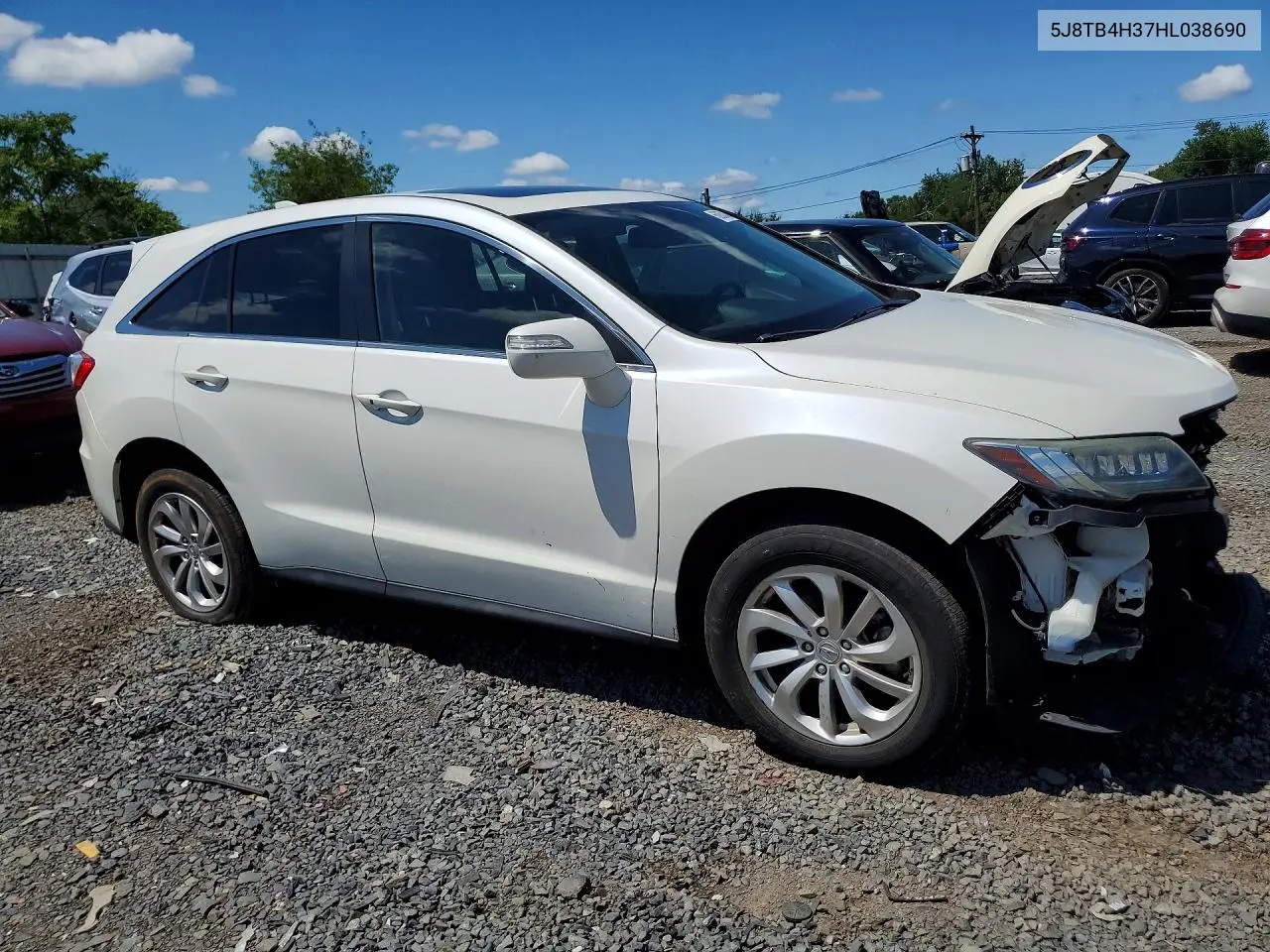 2017 Acura Rdx VIN: 5J8TB4H37HL038690 Lot: 60063816