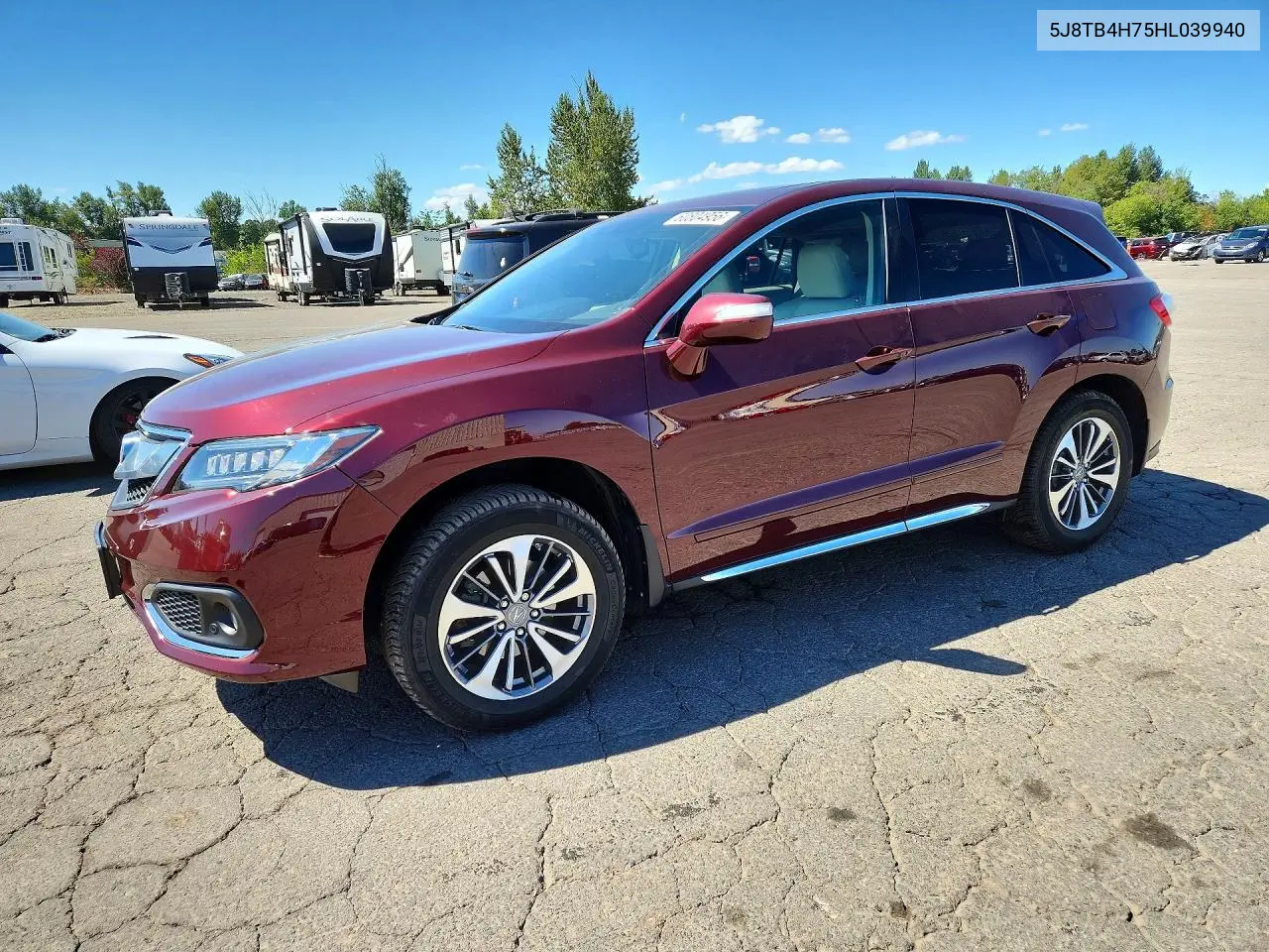 2017 Acura Rdx Advance VIN: 5J8TB4H75HL039940 Lot: 60804956