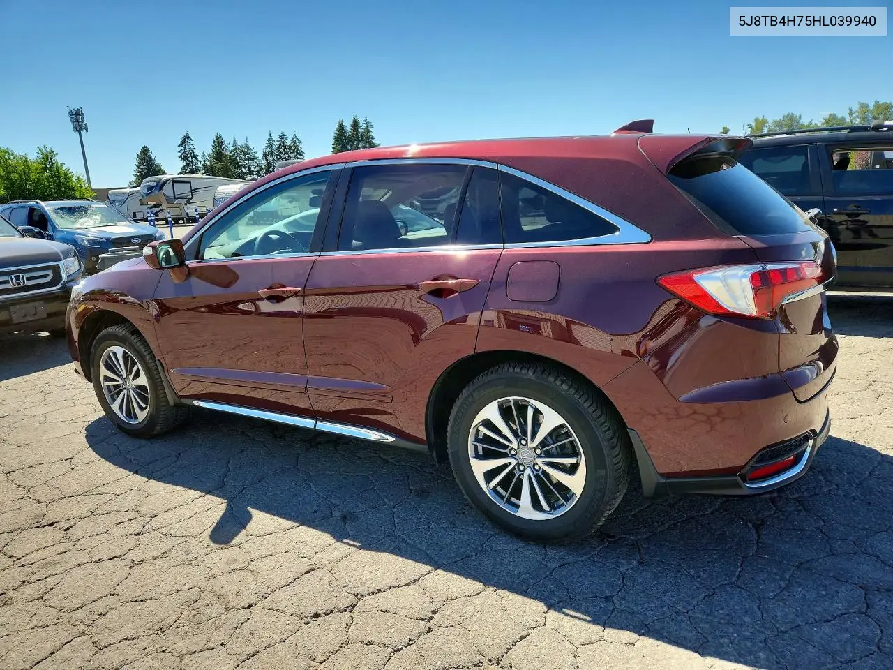 2017 Acura Rdx Advance VIN: 5J8TB4H75HL039940 Lot: 60804956