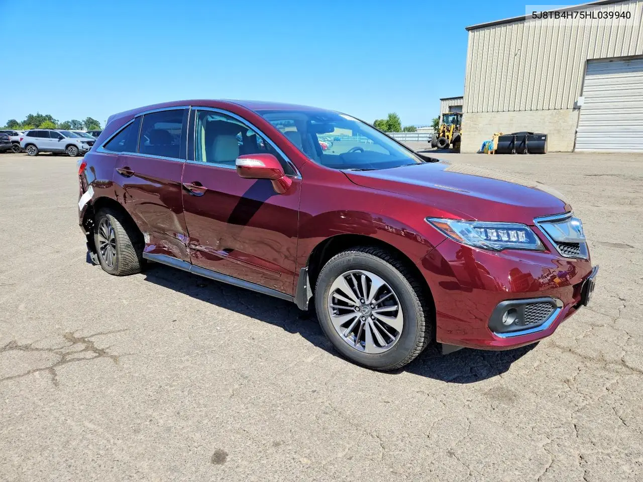 2017 Acura Rdx Advance VIN: 5J8TB4H75HL039940 Lot: 60804956