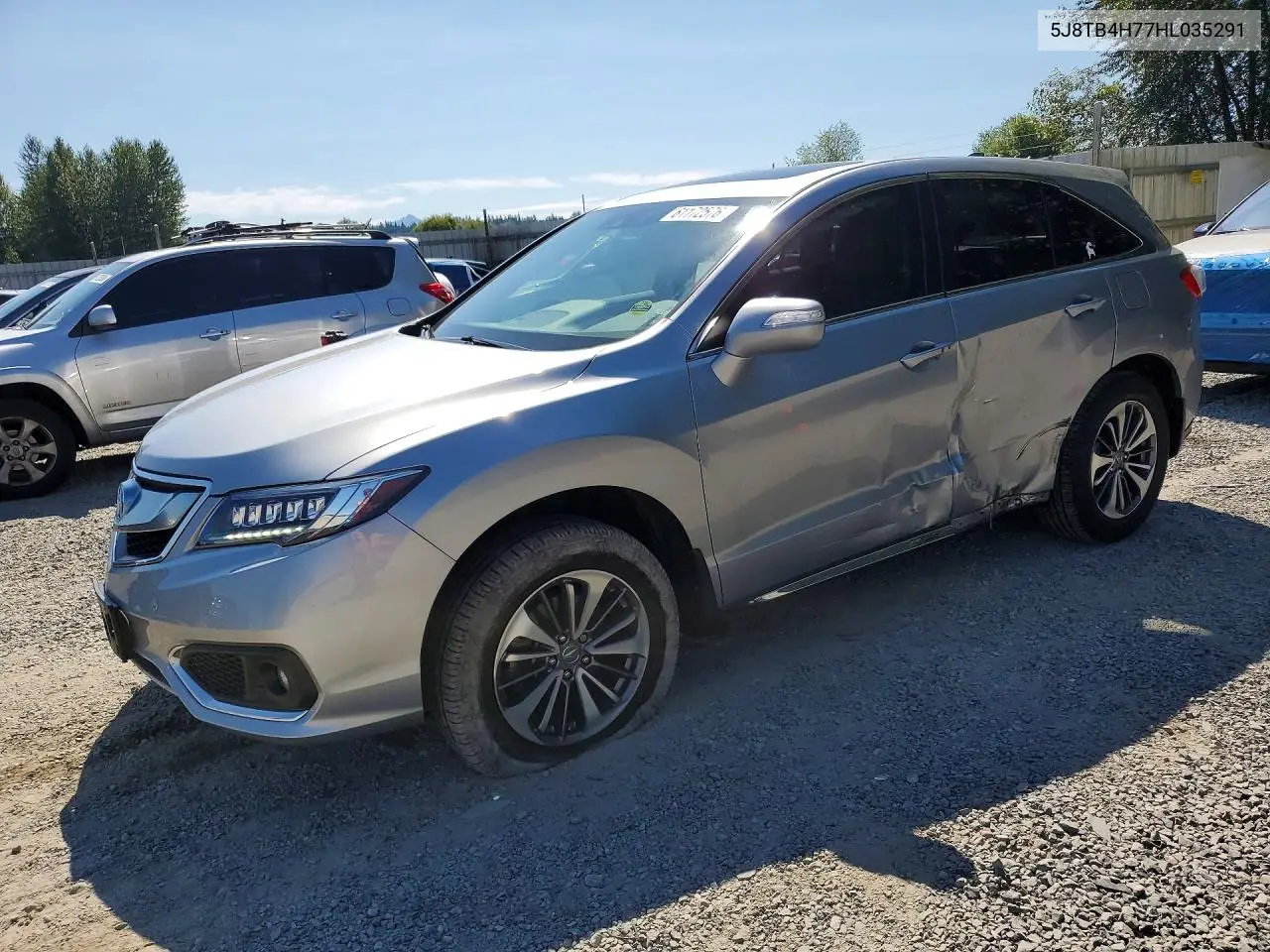 2017 Acura Rdx Advance VIN: 5J8TB4H77HL035291 Lot: 61172576