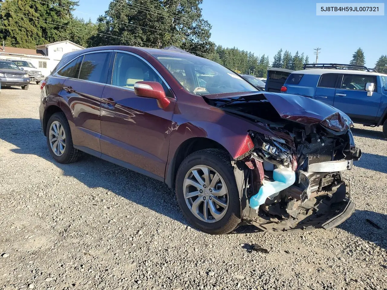 2018 Acura Rdx Technology VIN: 5J8TB4H59JL007321 Lot: 61215136