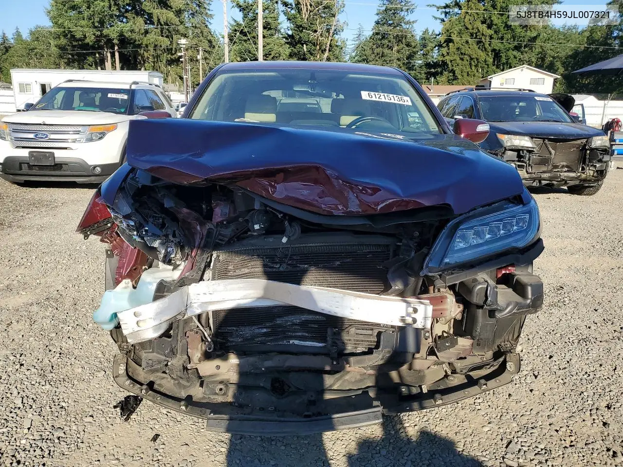 2018 Acura Rdx Technology VIN: 5J8TB4H59JL007321 Lot: 61215136