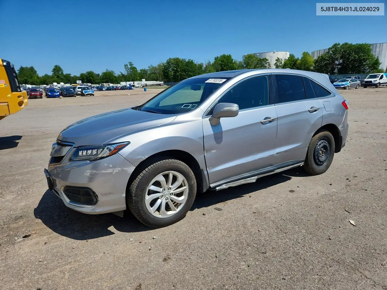 2018 Acura Rdx VIN: 5J8TB4H31JL024029 Lot: 61793376