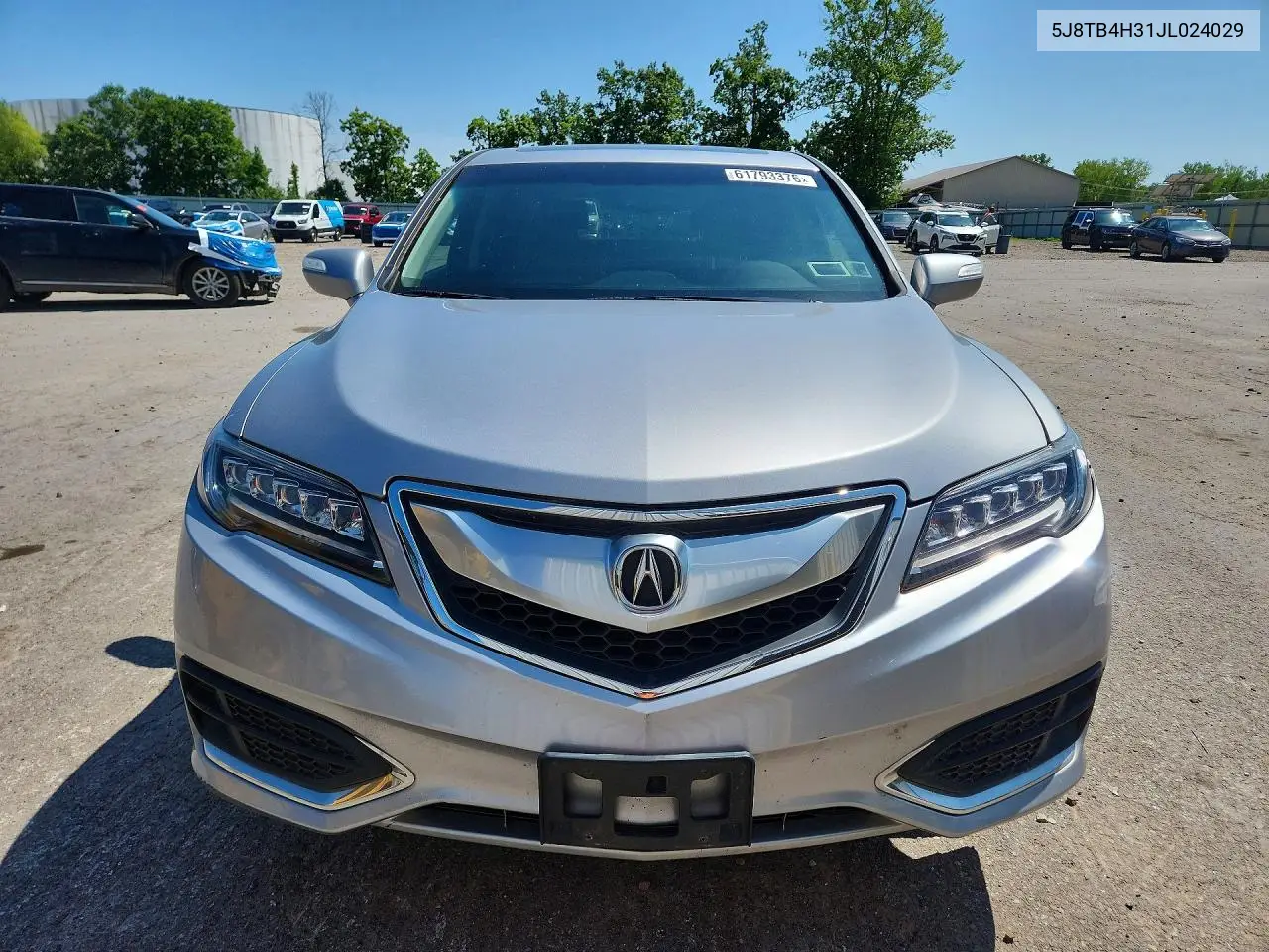 2018 Acura Rdx VIN: 5J8TB4H31JL024029 Lot: 61793376