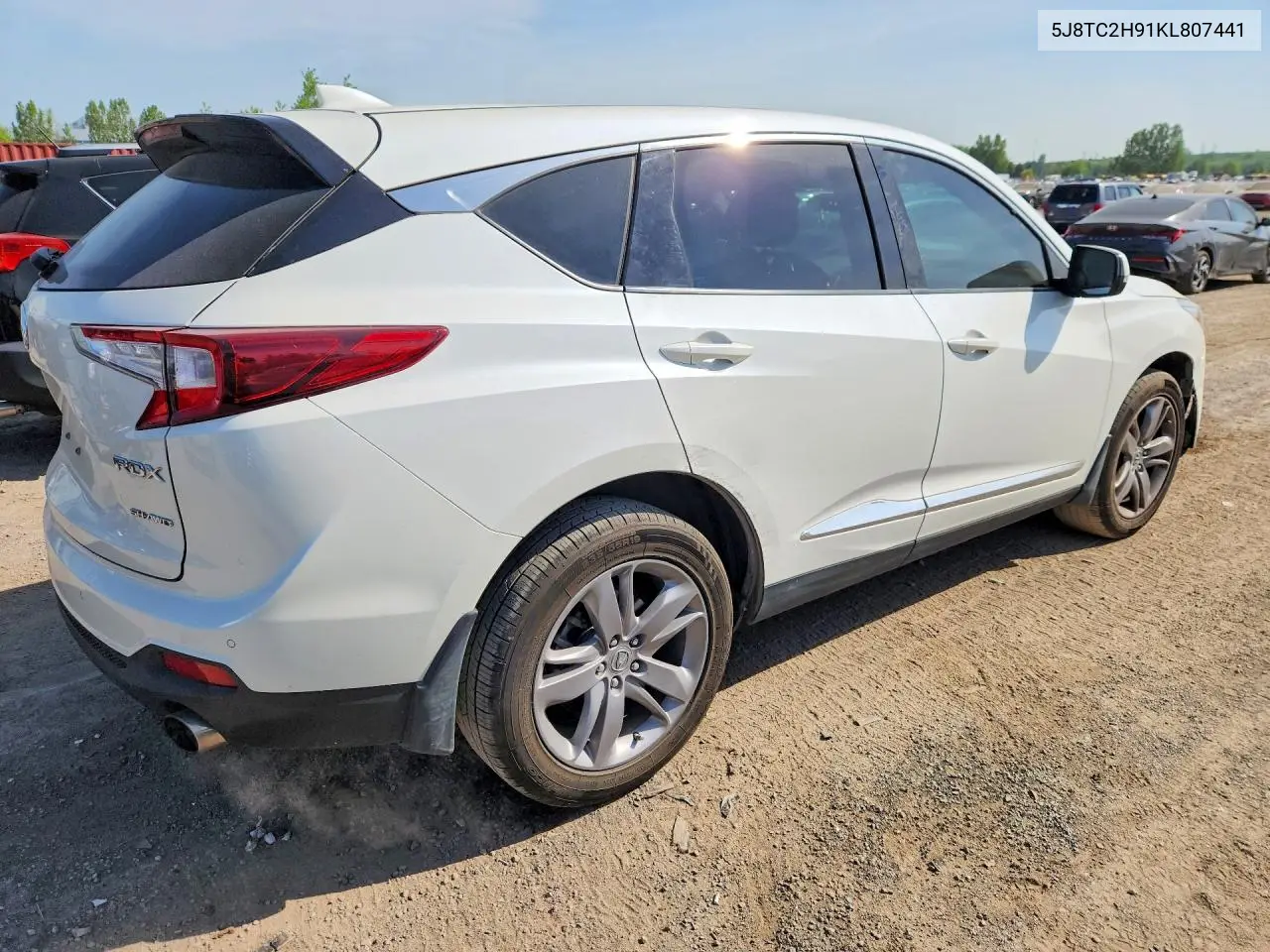 2019 Acura Rdx Platinum Elite VIN: 5J8TC2H91KL807441 Lot: 55932946