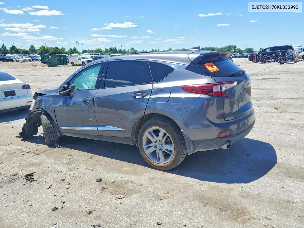 2019 Acura Rdx Advance VIN: 5J8TC2H70KL033990 Lot: 57120786