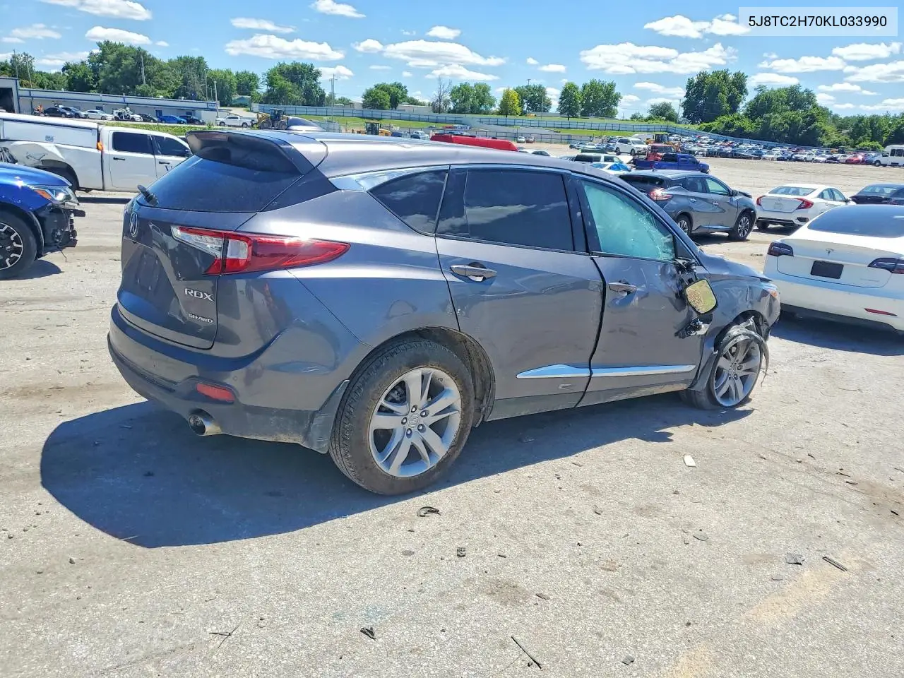 2019 Acura Rdx Advance VIN: 5J8TC2H70KL033990 Lot: 57120786