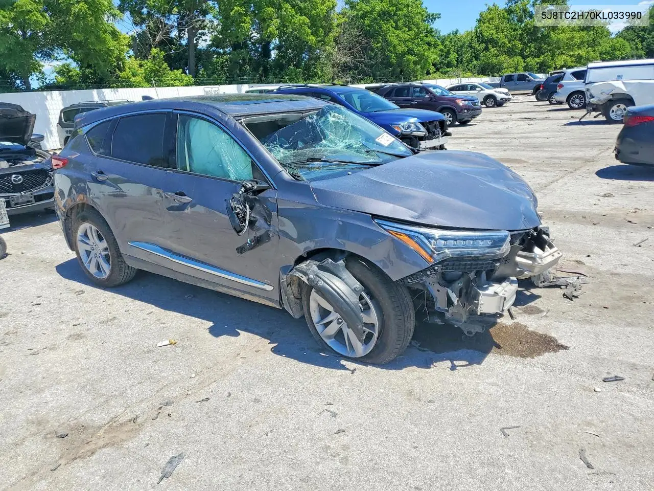 2019 Acura Rdx Advance VIN: 5J8TC2H70KL033990 Lot: 57120786