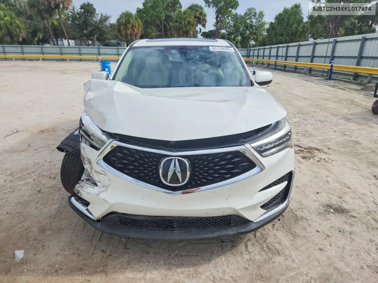2019 Acura Rdx VIN: 5J8TC2H3XKL017874 Lot: 60159696