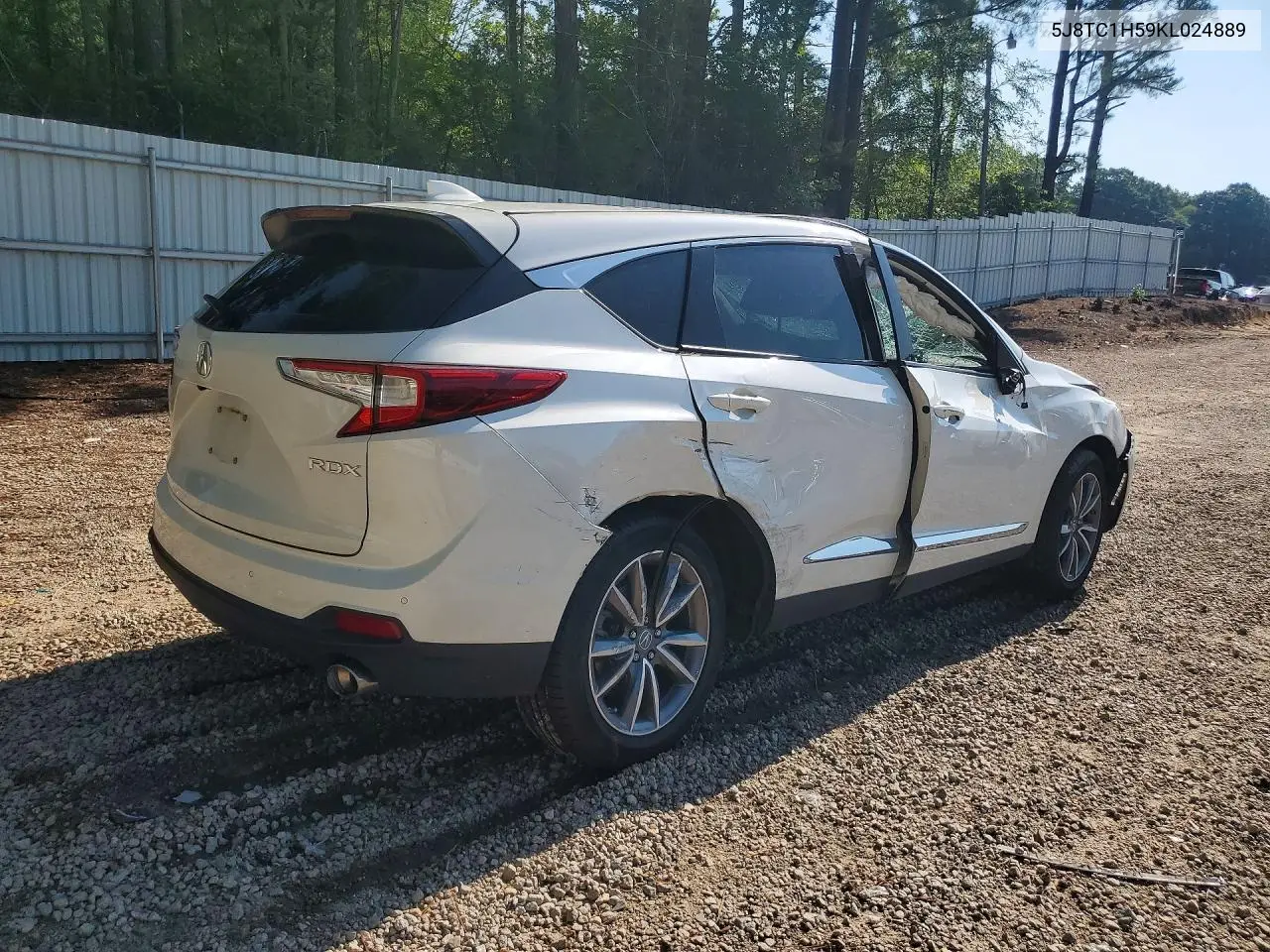2019 Acura Rdx Technology VIN: 5J8TC1H59KL024889 Lot: 60222246