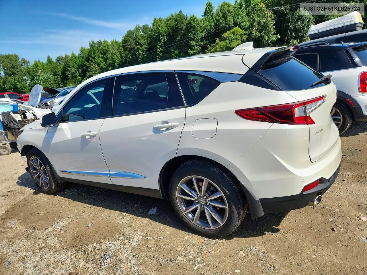 2019 Acura Rdx Technology VIN: 5J8TC2H51KL026724 Lot: 60263306