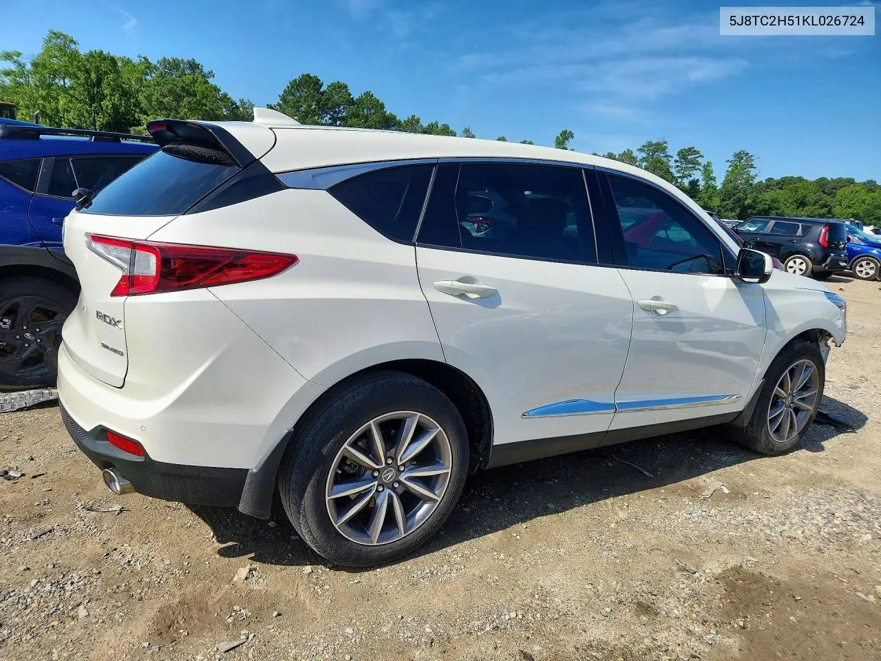 2019 Acura Rdx Technology VIN: 5J8TC2H51KL026724 Lot: 60263306