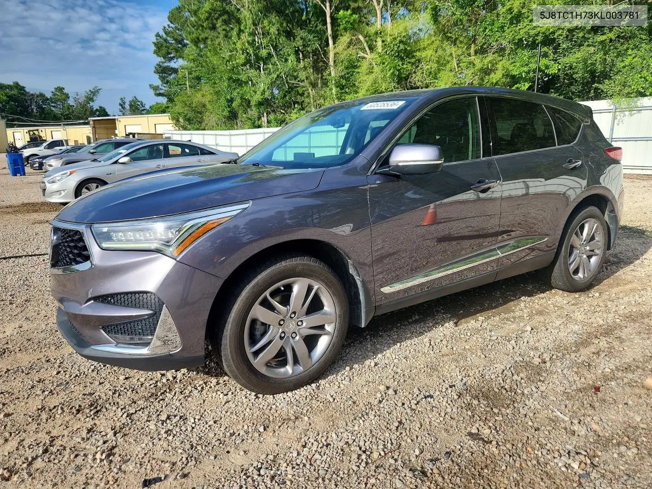 2019 Acura Rdx Advance VIN: 5J8TC1H73KL003781 Lot: 60528536