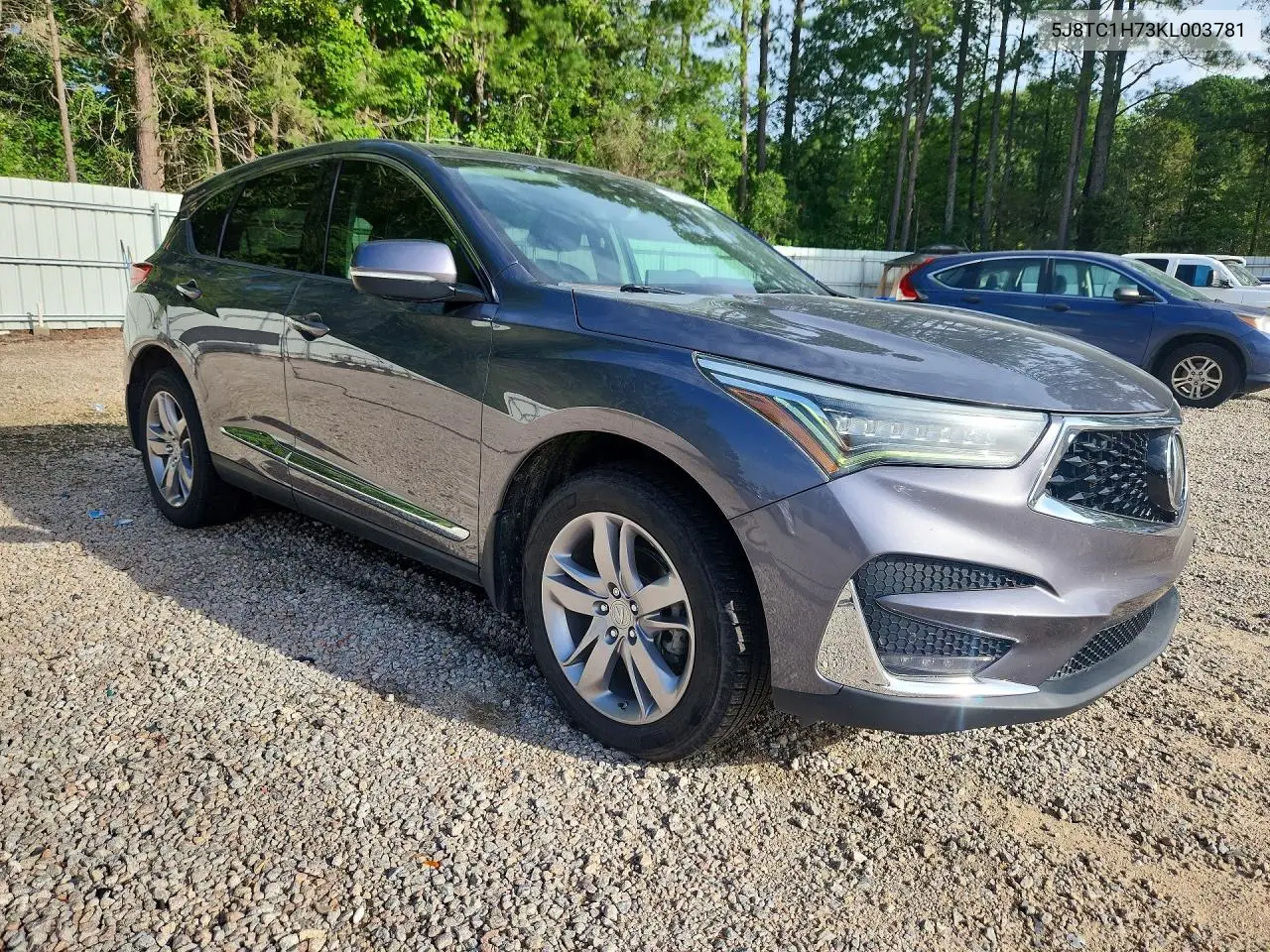 2019 Acura Rdx Advance VIN: 5J8TC1H73KL003781 Lot: 60528536
