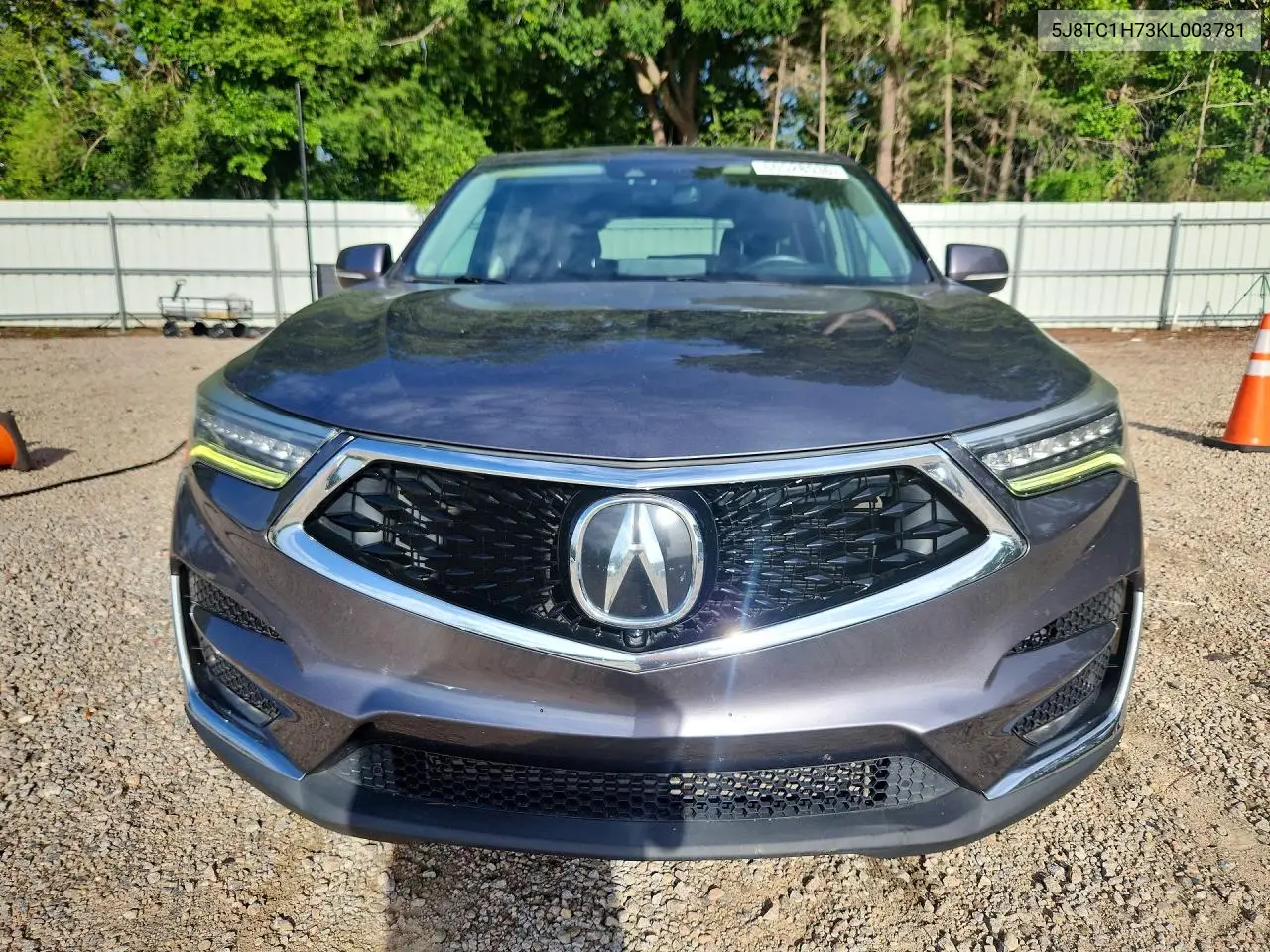 2019 Acura Rdx Advance VIN: 5J8TC1H73KL003781 Lot: 60528536