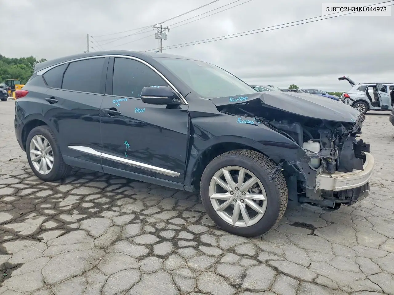 2019 Acura Rdx VIN: 5J8TC2H34KL044973 Lot: 60613926
