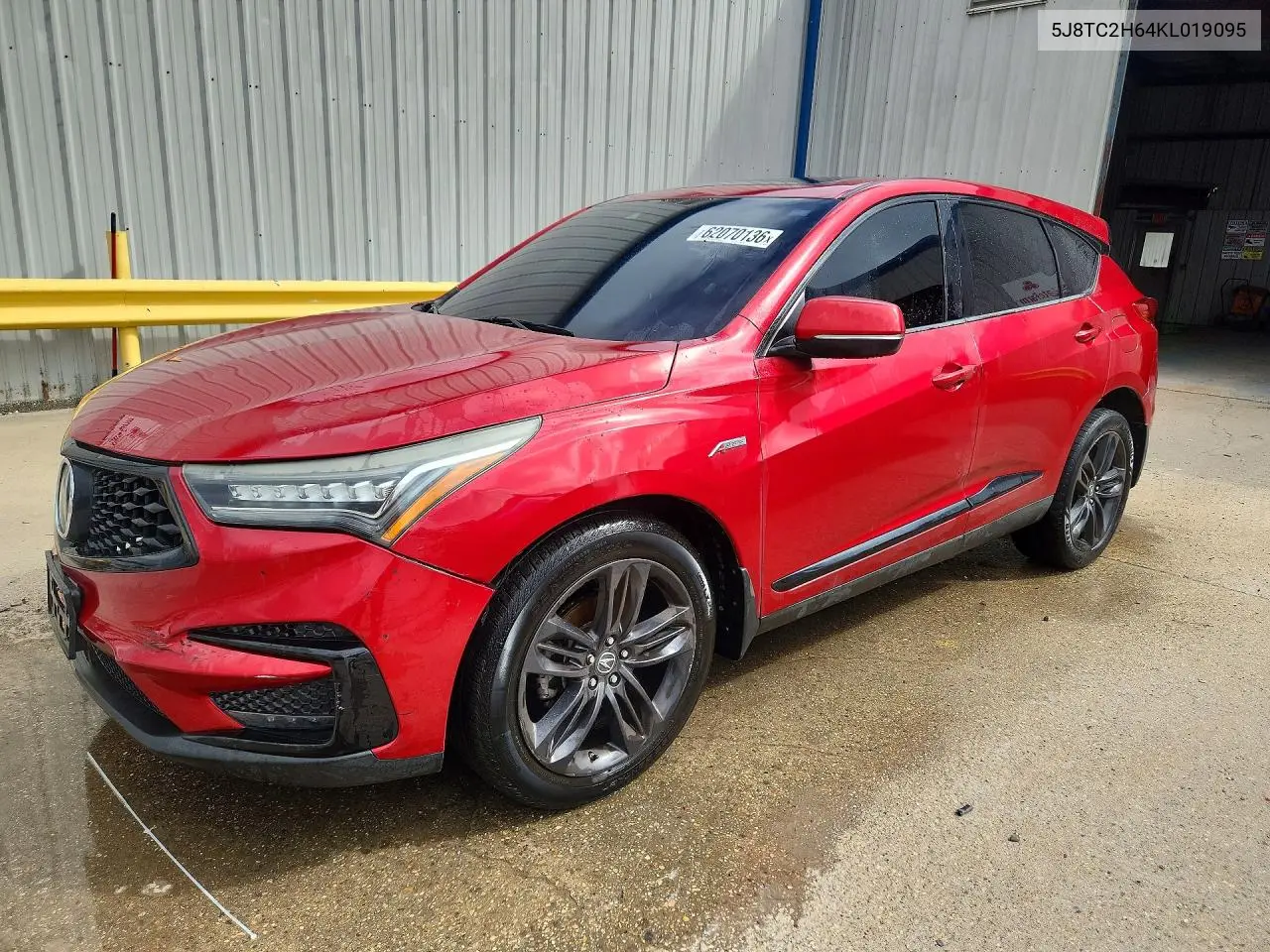 2019 Acura Rdx A-Spec VIN: 5J8TC2H64KL019095 Lot: 62070136