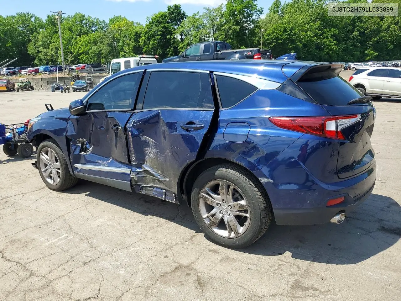 2020 Acura Rdx Advance VIN: 5J8TC2H79LL033889 Lot: 56250926