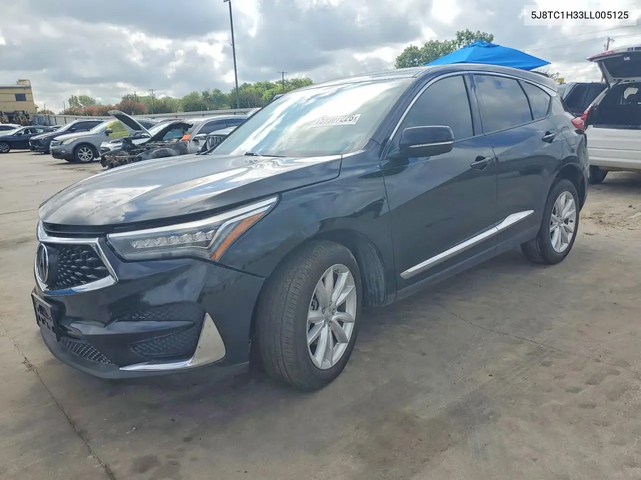 2020 Acura Rdx VIN: 5J8TC1H33LL005125 Lot: 59907226
