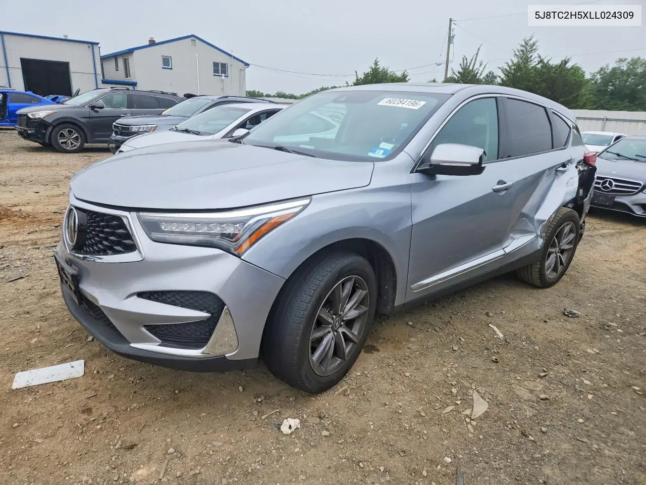 2020 Acura Rdx Technology VIN: 5J8TC2H5XLL024309 Lot: 60284196