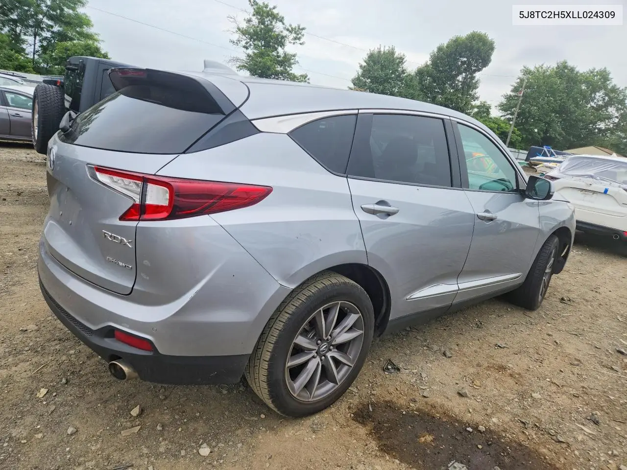 2020 Acura Rdx Technology VIN: 5J8TC2H5XLL024309 Lot: 60284196