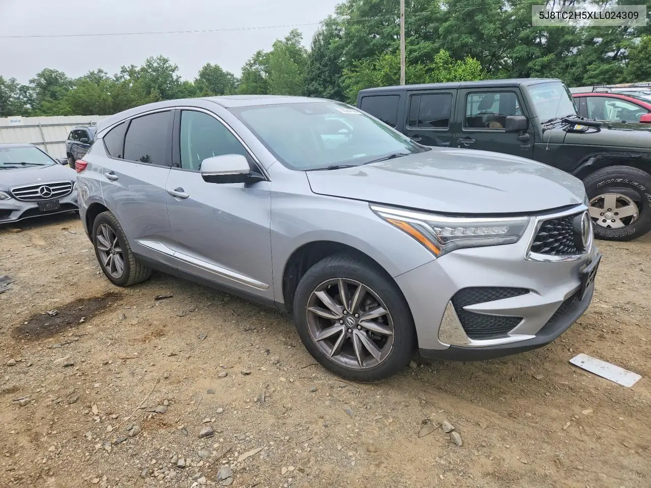 2020 Acura Rdx Technology VIN: 5J8TC2H5XLL024309 Lot: 60284196