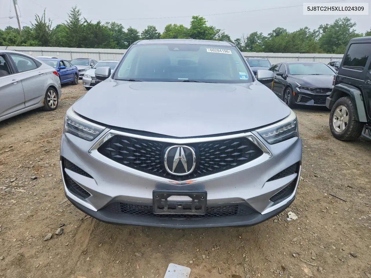 2020 Acura Rdx Technology VIN: 5J8TC2H5XLL024309 Lot: 60284196