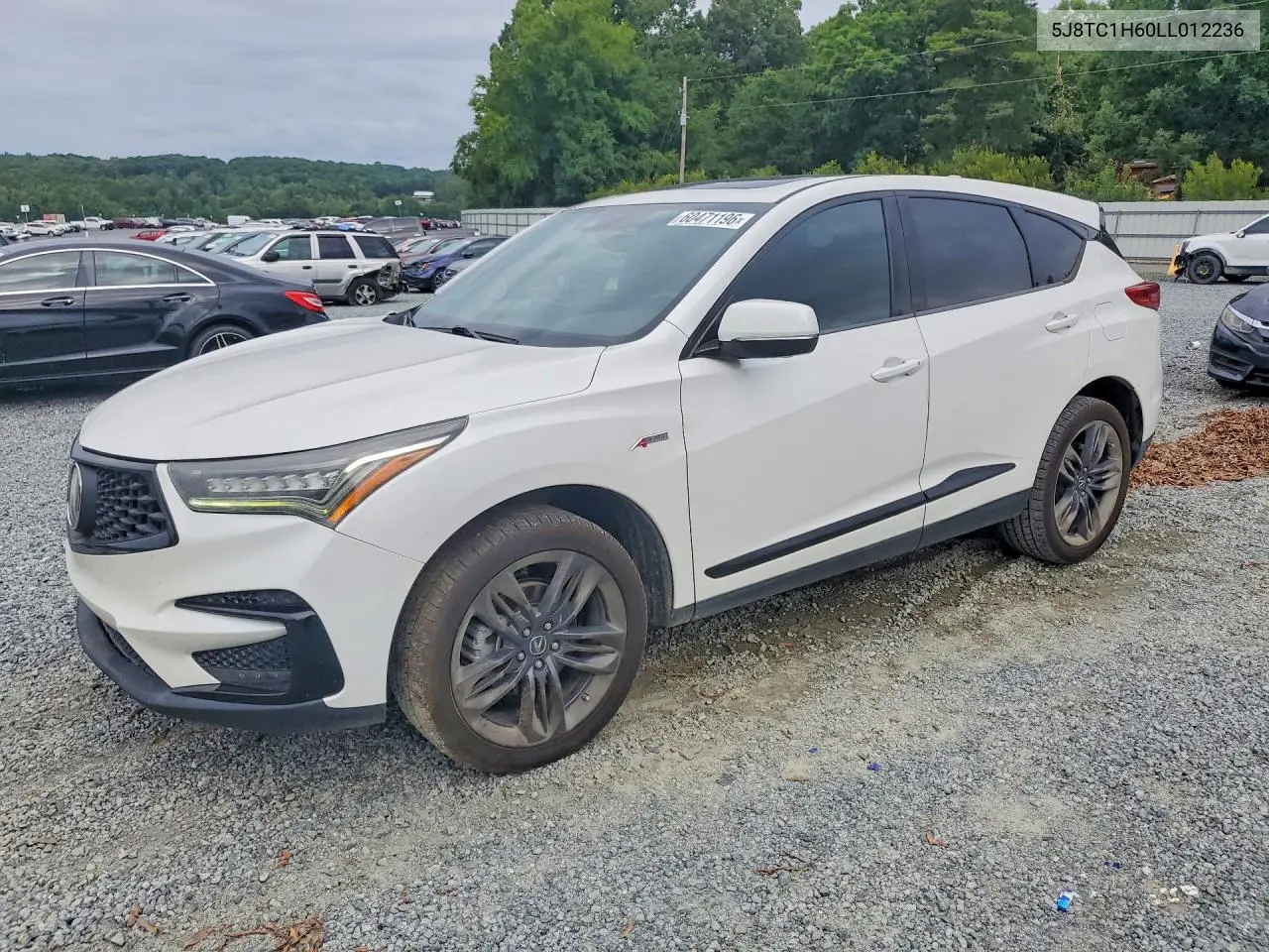 2020 Acura Rdx A-Spec VIN: 5J8TC1H60LL012236 Lot: 60471196